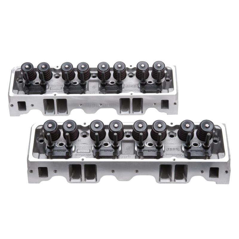 Edelbrock 5073 Cylinder Head E-Street SB fits Chevrolet 70cc (Complete Pair)