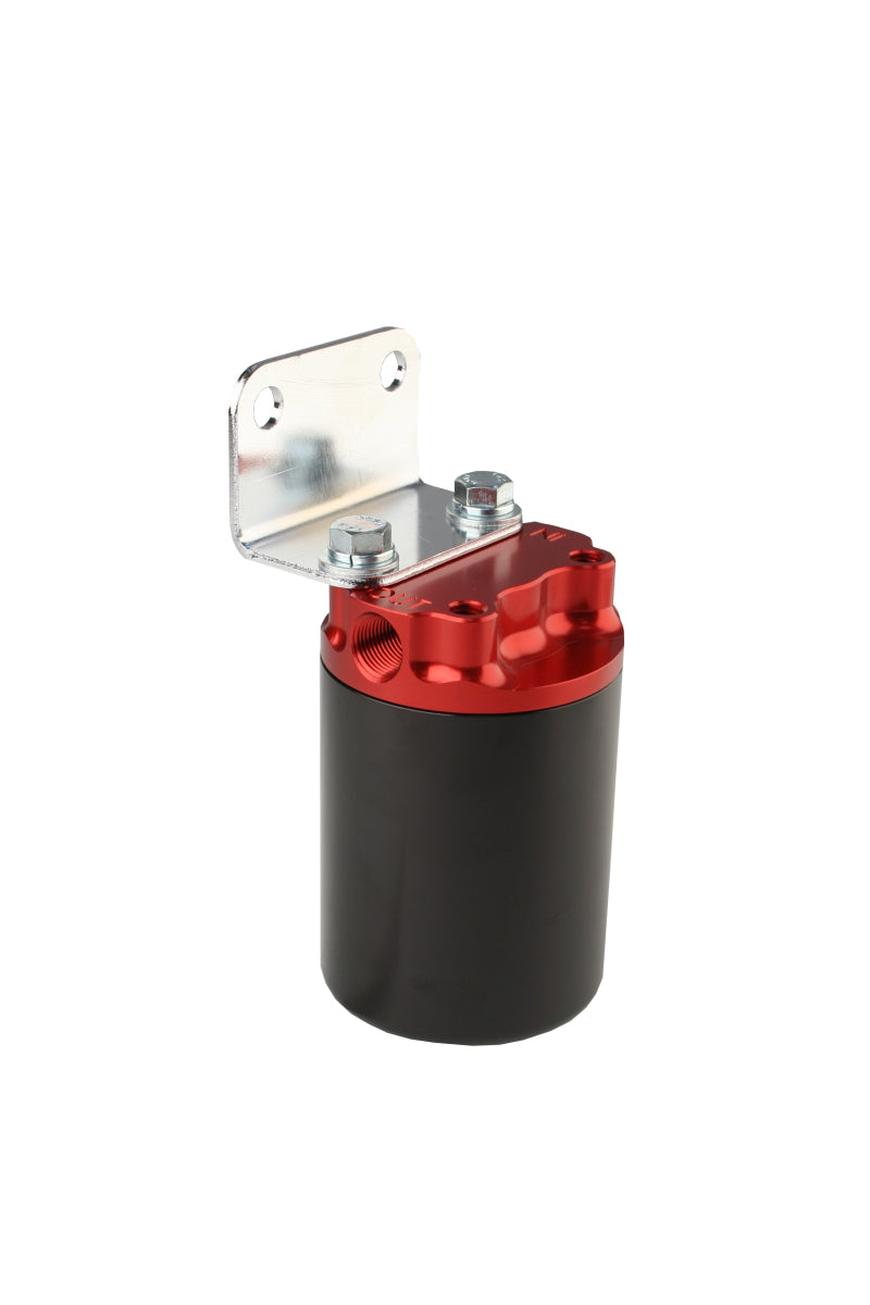 Aeromotive 12319 Canister Fuel Filter - 3/8 NPT/100-Micron (Red Housing w/Black