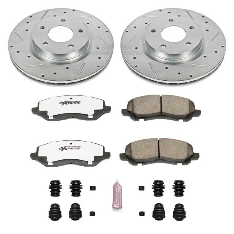 PowerStop K3032-26 11-14 fits Chrysler 200 Front Z26 Street Warrior Brake Kit