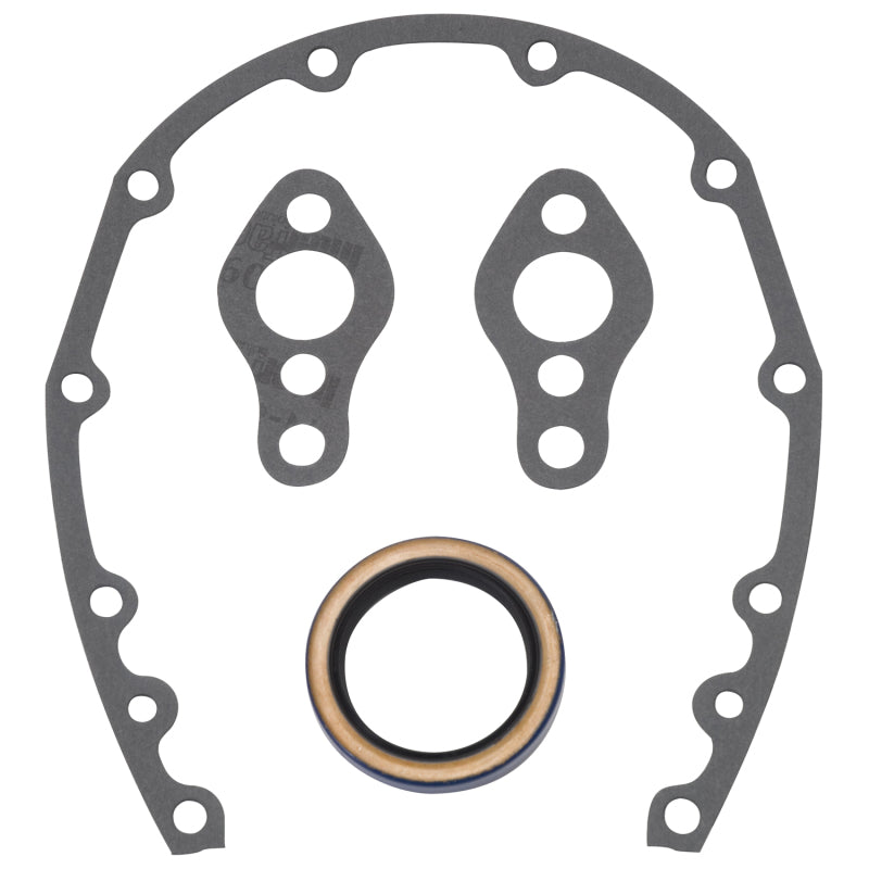 Edelbrock 6997 fits SBC Timing Cover Gasket And Oil Seal Kit