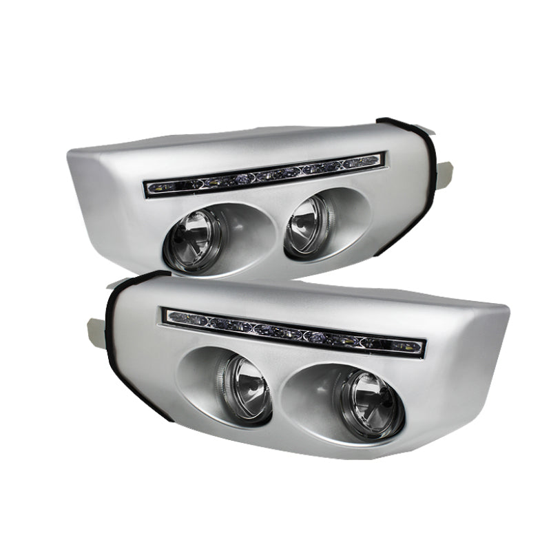 Spyder 5070555 fits Toyota 07-14 FJ Cruiser Fog Lights W LED Daytime Running Li