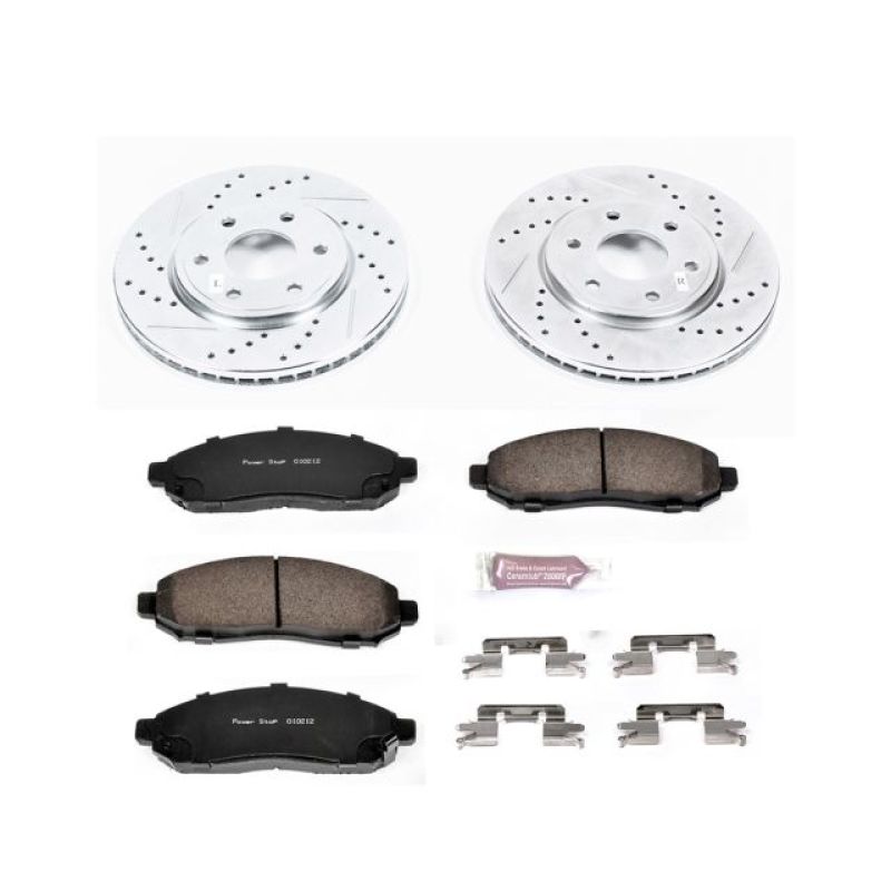 PowerStop K4611 fits Nissan 05-18 Frontier Front Z23 Evolution Sport Brake Kit