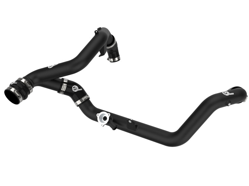 AFE 46-20658-B unner 2-1/4 IN Aluminum Hot Charge Pipe Black 20-23 fits Ford Ex