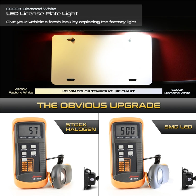 9045158 Xtune fits Ford 05-18 F150 T10 Connector LED License Plate Bulb Assemb