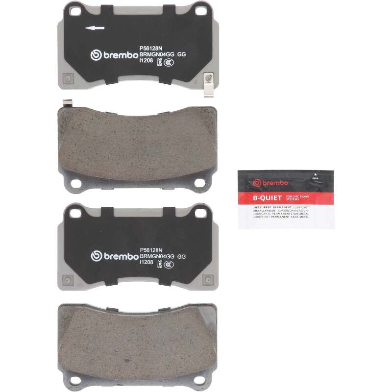 Brembo OE P56128N 09-21 fits Nissan GT-R Rear NAO Brake Pad