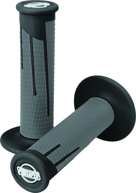 ProTaper 21689 Full Diamond Clamp-On Grips - Black/Dark Gray