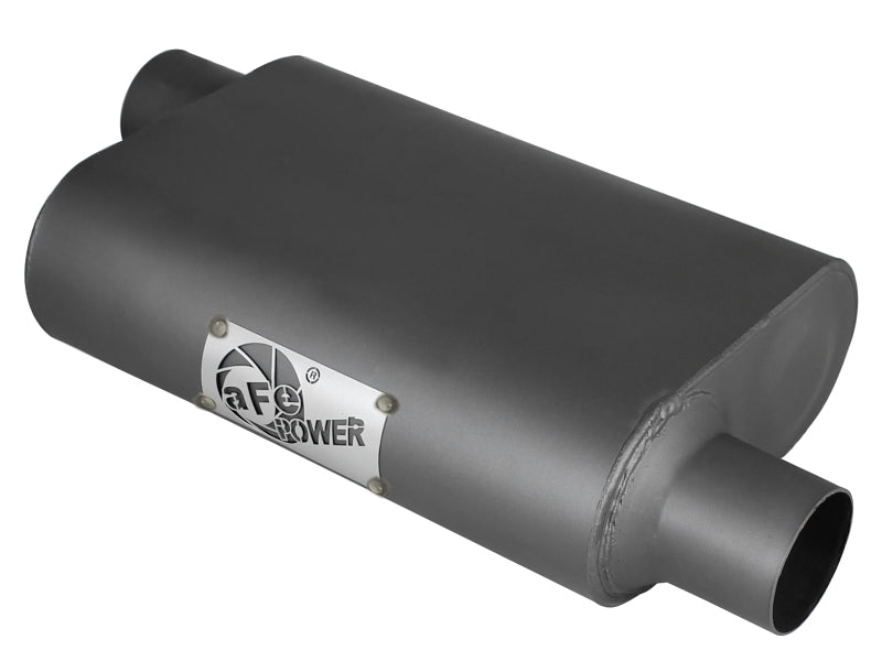 AFE 49M00003 on Replacement Alum Steel Muffler 2-1/2in In/Out Baffled Offset/Of