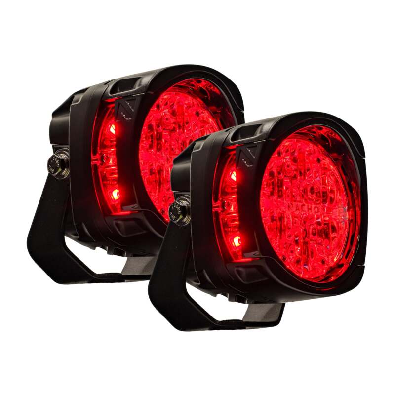 Nacho Offroad Technology PM455RD Nacho Lighting Quatro Chase - Red (Pair)