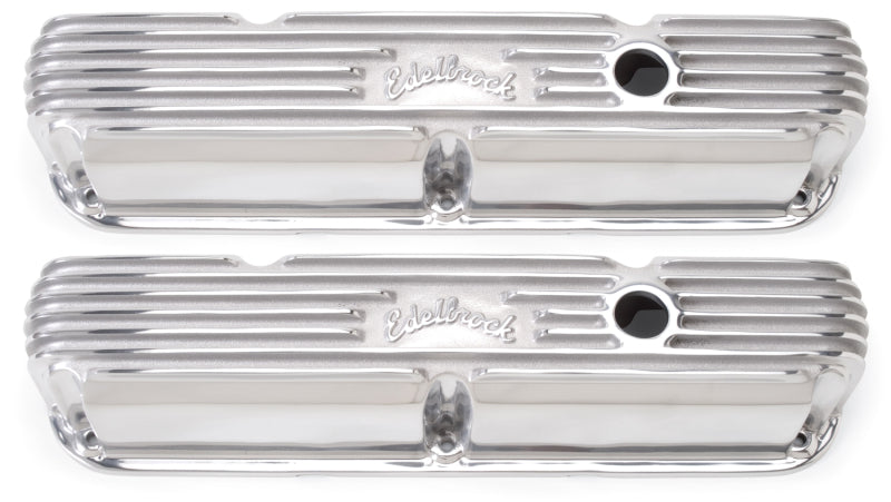 Edelbrock 4176 Valve Cover Classic Series fits Chrysler La 318-340-360 CI V8 Polshed
