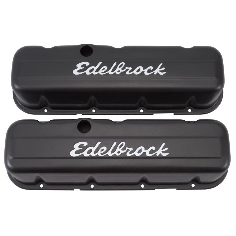 Edelbrock 4683 Valve Cover Signature Series fits Chevrolet 1965 and Later 396-502 V8 Tall Black