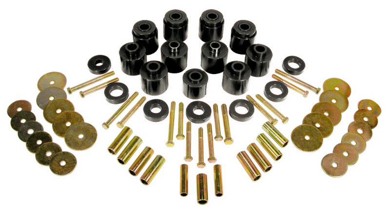 Prothane 1-110-BL fits Jeep 76-79 CJ5/7 1in Lift Body Mount - Black