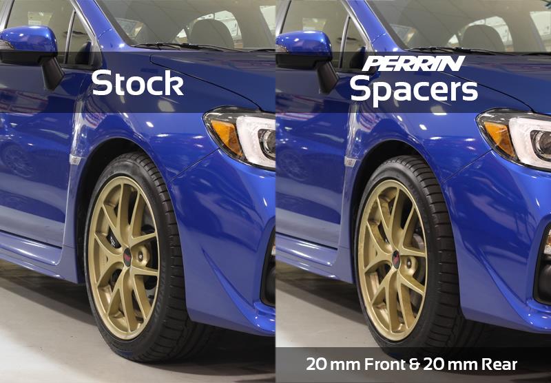 Perrin Performance PSP-WHL-020BK PERRIN fits Subaru WRX/Wheel Spacers CB Pair