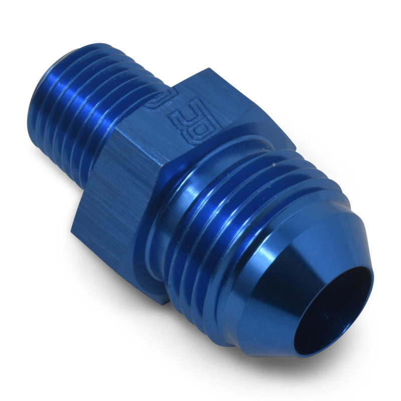 Russell 660430 Performance -4 AN to 1/4in NPT Straight Flare to Pipe (Blue)