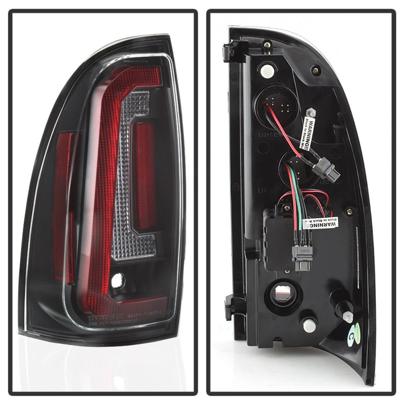 SPYDER 5085467 05-15 fits Toyota Tacoma LED Tail Lights (Not OEM LEDS) Black