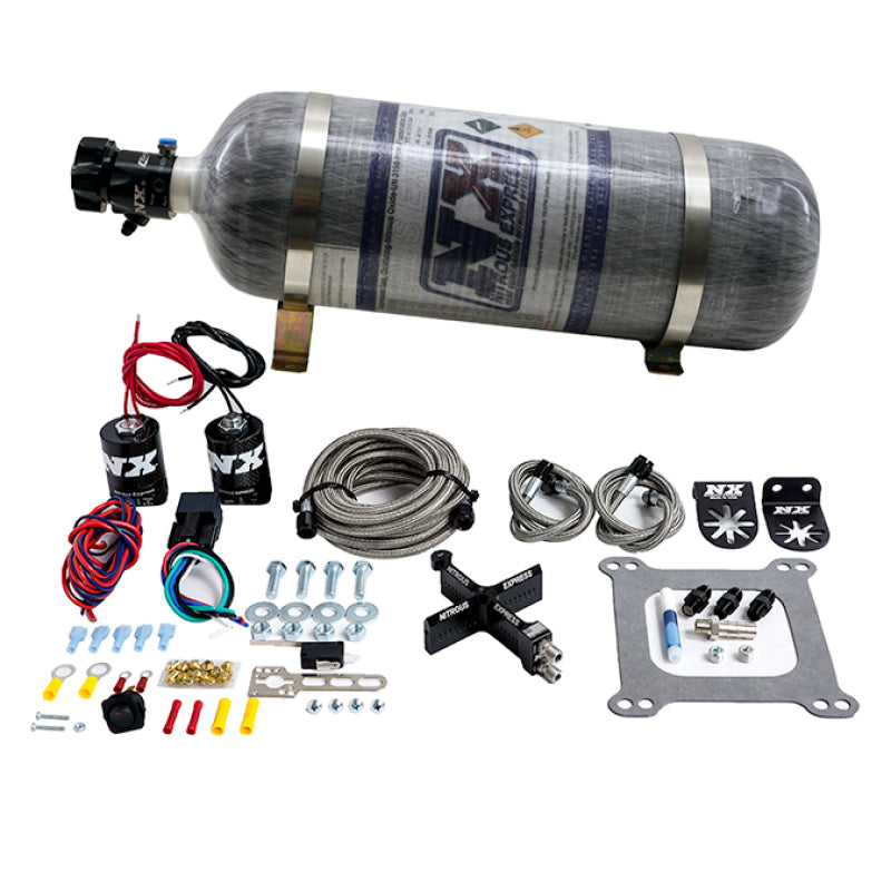 Nitrous Express 63041-12 4150 Covert Crossbar Plate System Stage 6 50-300HP (12l