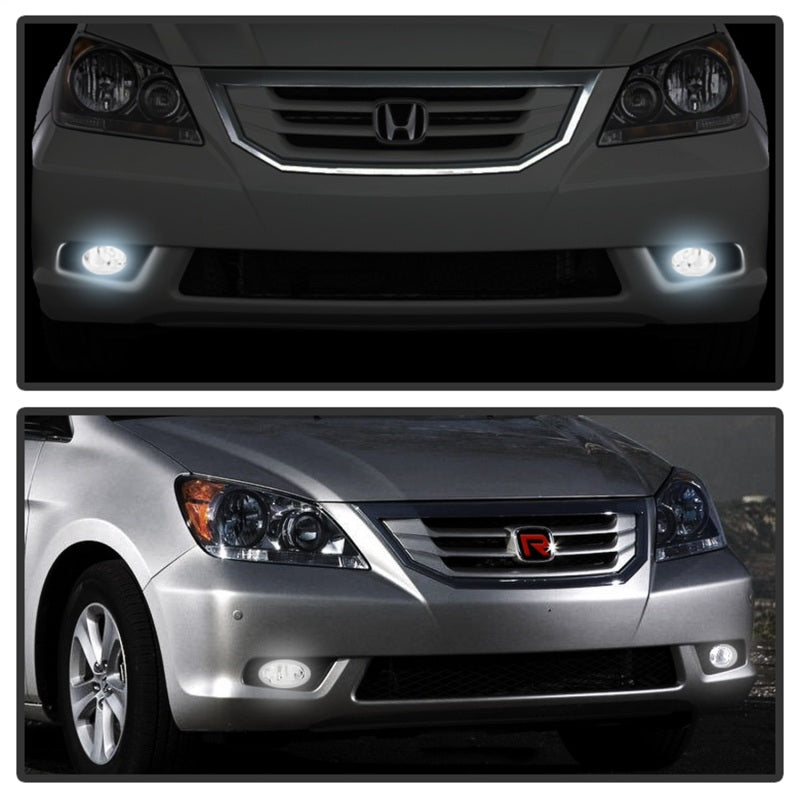 Spyder 5077448 fits Honda 08-10 Odyssey OEM Fog Lights W/Switch- Smoked FL-CL-H