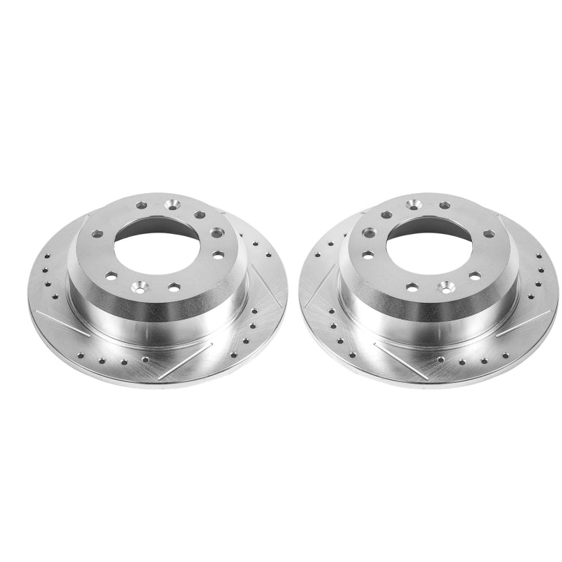 PowerStop fits Hyundai 07-08 Entourage Rear Evolution Drilled & Slotted Rotors -