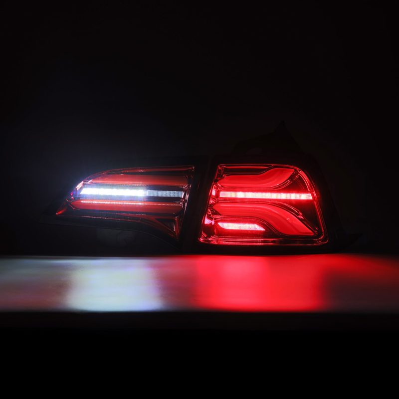 AlphaRex 601020 fits Tesla 17-22 Model 3 PRO-Series LED Tail Lights Red Smoke w