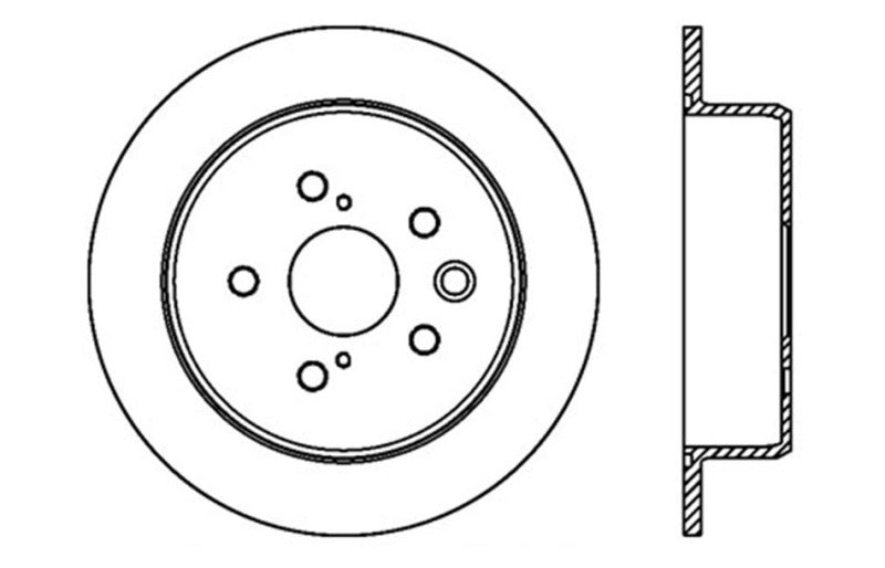 Stoptech 128.44142R Drilled Sport Brake Rotor