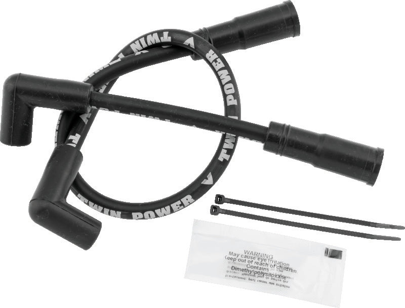 Twin Power 110112 00-17 Softail 99-17 Dyna Black Ignition Wire Set