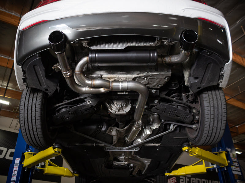 AFE 49-36347-P rce XP 3in to 2.5in 304 SS Cat-Back Exhaust w/ Polished Tips 14-