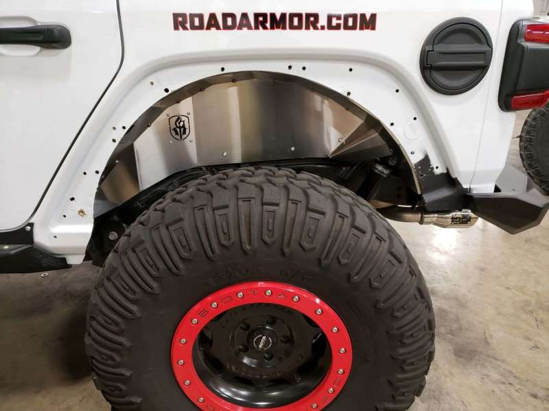 Road Armor 518LFR0Z 18-20 fits Jeep Wrangler JL Stealth Rear Fender Liner Body Armor - Raw