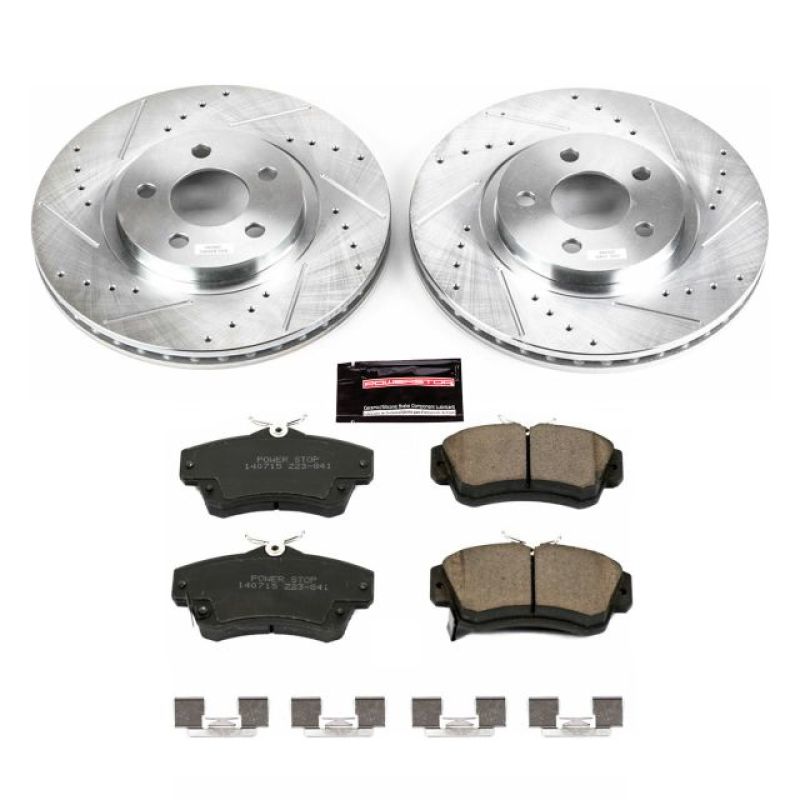 PowerStop fits Chrysler 01-10 PT Cruiser Front Z23 Evolution Sport Brake Kit