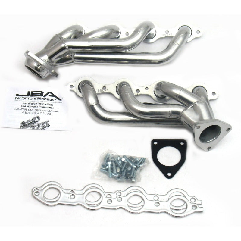 JBA 1850S-2JS fits GM Truck 4.8L/5.3L LS Silver Ctd Cat4Ward Header