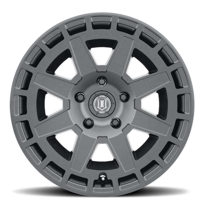 ICON 3217856350SB Compass 17x8.5 6x135 6mm Offset 5in BS Satin Black Wheel