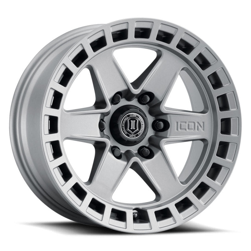 ICON 3417856350TT Raider 17x8.5 6x135 6mm Offset 5in BS Titanium Wheel
