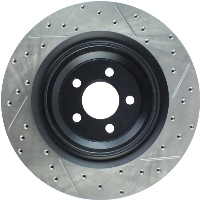 Stoptech 127.63064R SportStop 06-09 fits Chrysler SRT-8 Rear Right Drilled & Slotted Rotor