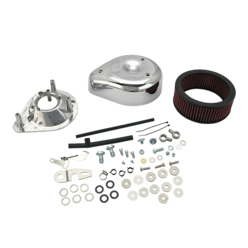 S&S 17-0428 Cycle 04-16 Sportster Models Teardrop Air Cleaner Kit for Super E/G