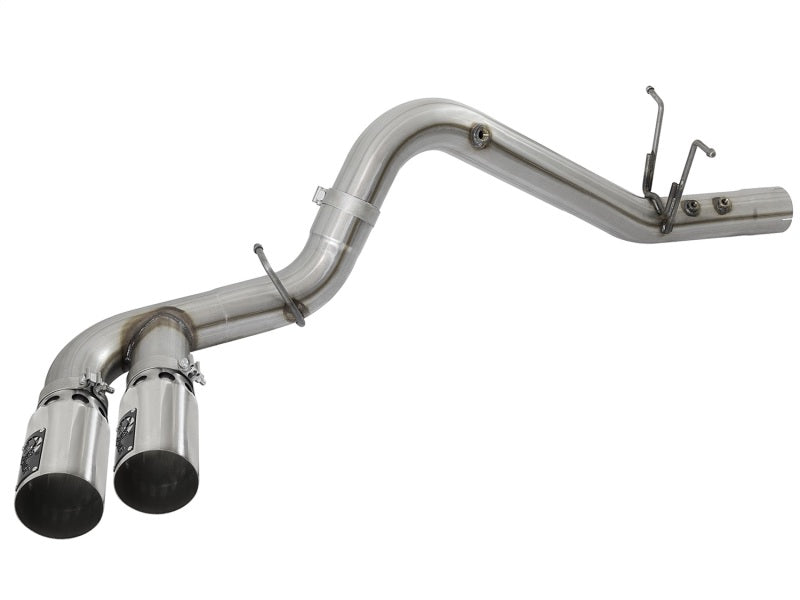 AFE 49-44089-P y Series 4in 409-SS DPF-Back Exhaust w/ Dual Polished Tips 2017