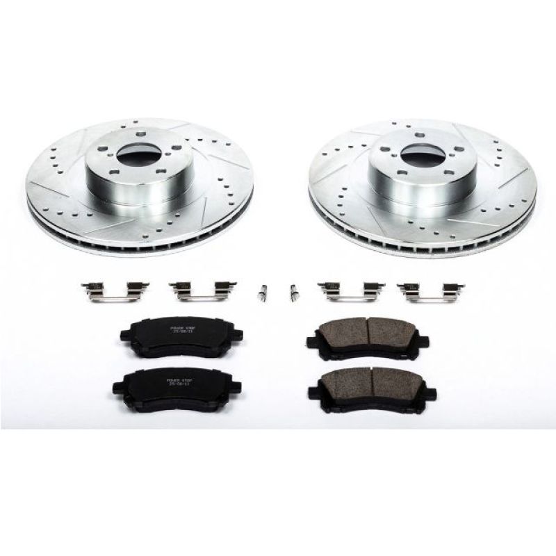 PowerStop K2369 fits Subaru 02-03 Impreza Front Z23 Evolution Sport Brake Kit