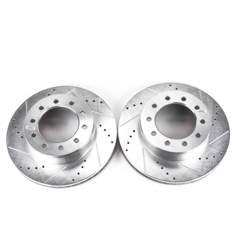 PowerStop fits Ford 05-16 F-450 Super Front Evolution Drilled & Slotted Rotors -