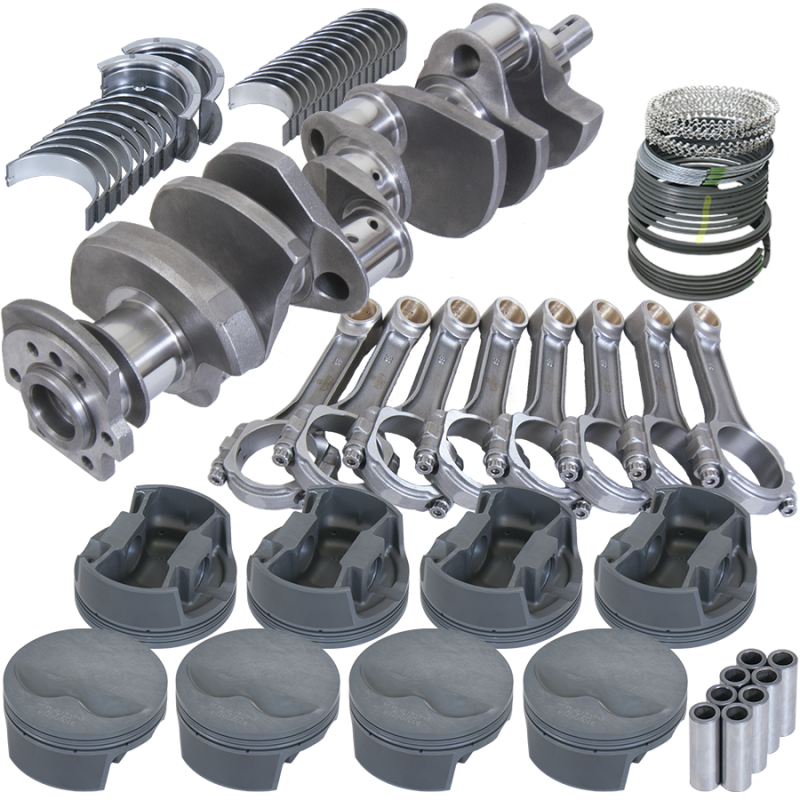 Eagle 13115000 fits Chevy 400 3.750in Crank 6.000in I-Beam Rods -5cc Flat Top 4.125in Pistons Rotating Assembly