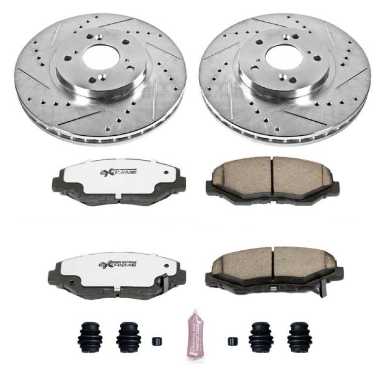PowerStop K2302-26 03-08 fits Honda Pilot Front Z26 Street Warrior Brake Kit