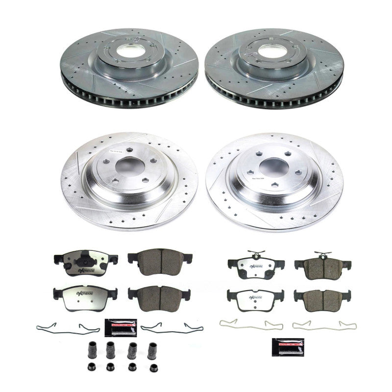 PowerStop K8644 36 fits Ford Bronco Sport Front & Rear Z36 Truck & Tow Brake Kit