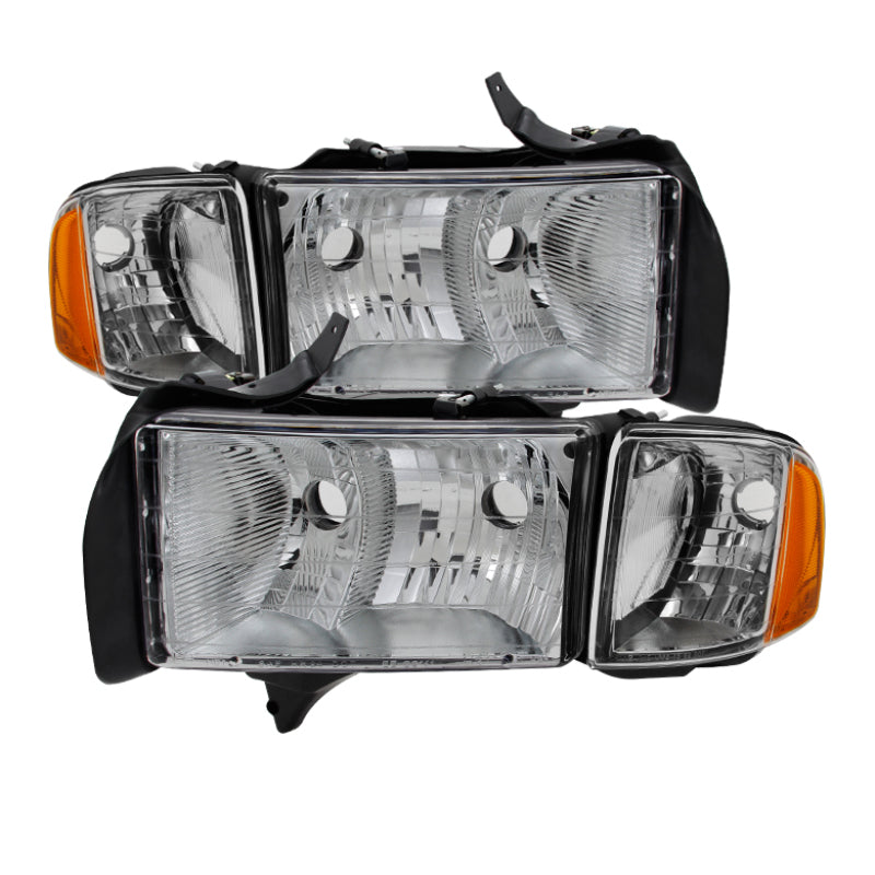 9032165 Xtune fits Dodge 99-20 Ram Sport Model Only 1902 OEM Headlights Chrome