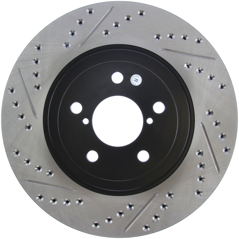 Stoptech 127.47021R Slotted & Drilled Sport Brake Rotor