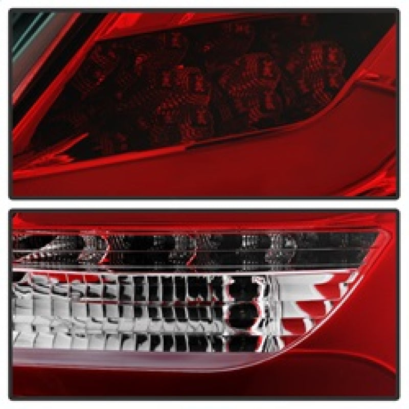 Spyder 5085153 fits Ford 12-14 Focus 5DR LED Tail Lights - Red Clear (ALT-YD-FF