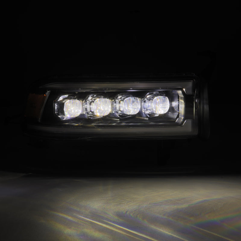 AlphaRex 880352 94-01 fits RAM 1500 NOVA LED Proj Headlights Alpha-Blk w/Activ Light/Seq Signal/SB DRL