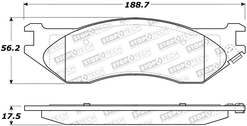 Stoptech 308.0897 Street Brake Pads