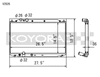 Koyo V2926 06-11 fits Honda Civic Si 2.0L Coupe/Sedan (MT) Radiator