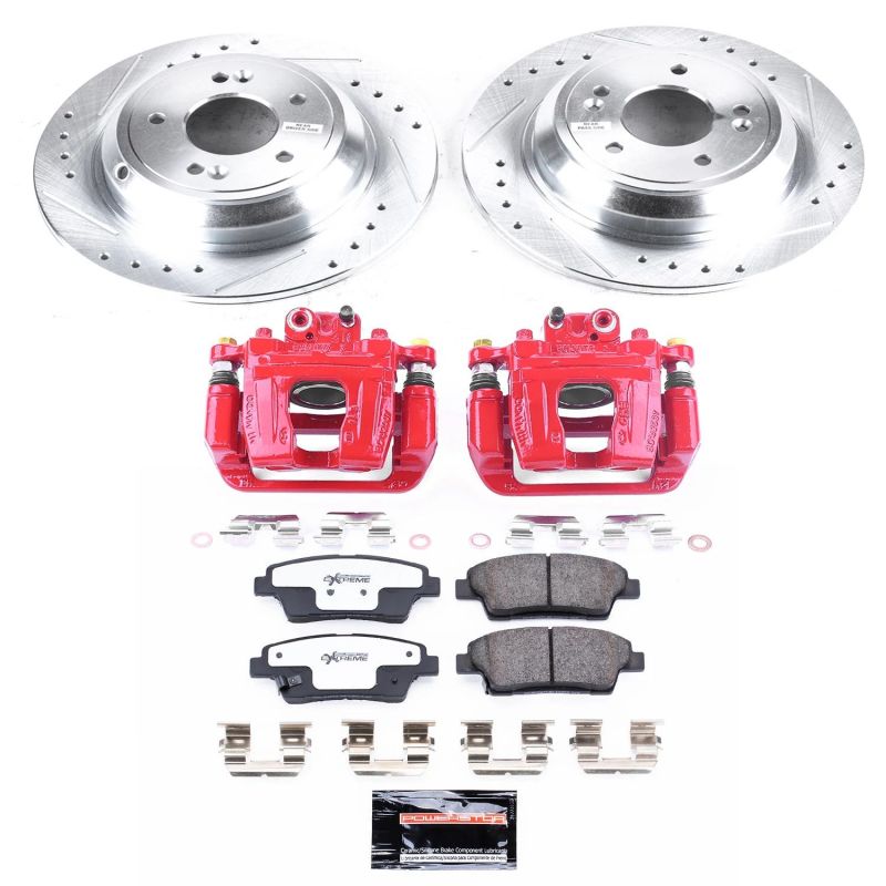 PowerStop KC5848 fits Genesis G80 Rear Z26 Street Warrior Brake Kit w/Calipers