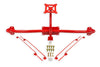 BMR PM570R 14-19 fits Chevrolet Corvette C7 Bolt-On Parachute Mount - Red