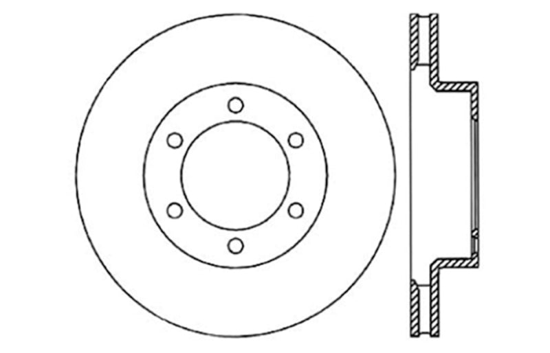 Stoptech 128.44127L Drilled Sport Brake Rotor