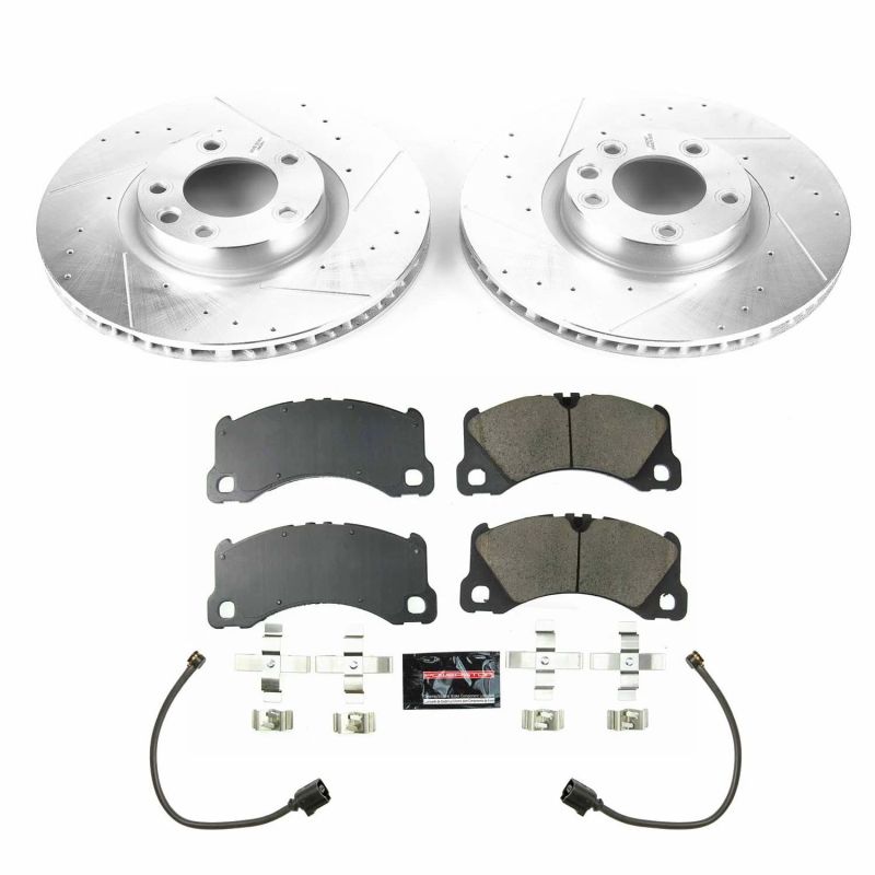 PowerStop K8476 fits Porsche 13-18 Cayenne Front Z23 Evolution Sport Brake Kit