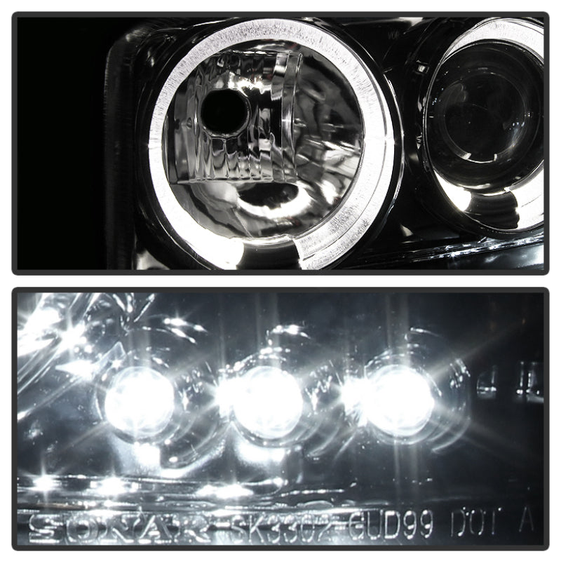 Spyder 5009371 fits GMC 99-06 Sierra 1500/2500/3500 Projector Headlights LED Ha