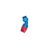 Russell 612240 Performance -10 AN Red/Blue 45 Degree Swivel Dry Sump Hose End (-8 Port 3/4in-16 Thread)